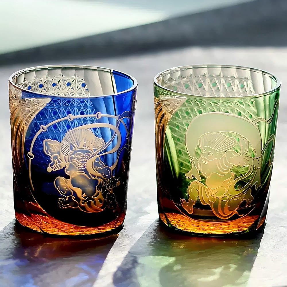 Edo Kiriko Handcrafted Raijin Whisky Glass - Image 5